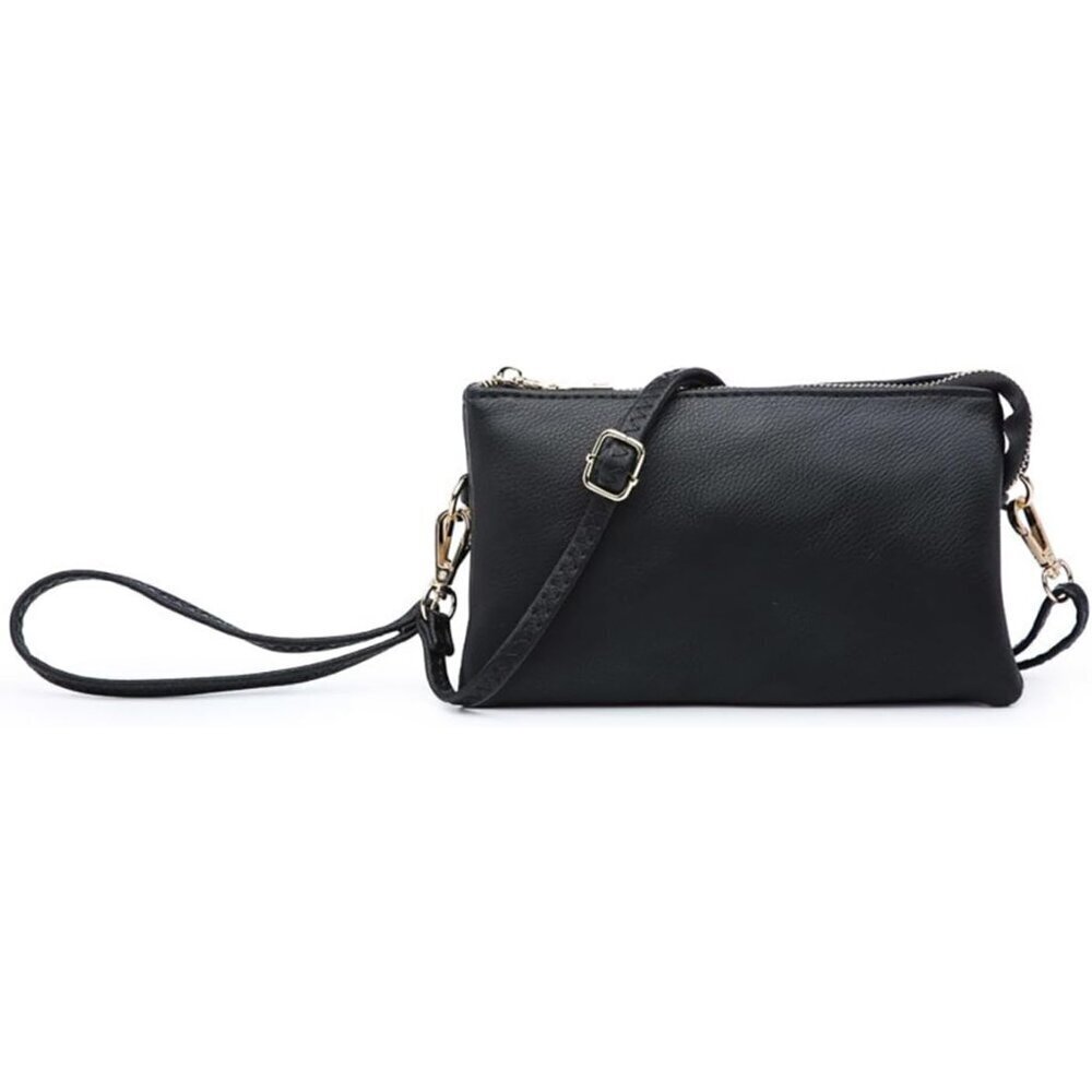 Vegan Leather Small Crossbody Bag Women Wristlet Clutch Wallet Purse